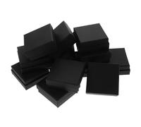 SOIMISS Coffret À Bijoux Grand Format - 12 Boîtes À Bijoux Pour Colliers Boucles Doreilles Et Bracelets - Noir 7 X 7 X 3 Cm