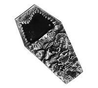 SOIMISS Coffret Porte Sonore Lumineux Halloween avec Araignée Interactive Sonnette Coffin Épouvantable pour Décorations Effrayantes de Fête Portable et Facile à Installer sans Piles