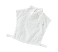 SOIMISS Col Amovible Blanc en Polyester pour Femme, Demi-chemise Élégante et Discrète, Accessoire Mode pour Blouse Chic ou Tenue D'