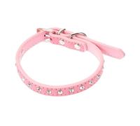 SOIMISS Collier Ajustable pour Chien Chat Chiot Orné De Cristaux Forme De Fleur s Couleur Rose