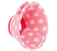 SOIMISS Collier pour Perroquet Anti-Morsure Respirant et Léger Protection Cicatrisation Plaies Anneau de Récupération Oiseau Rose à Pois