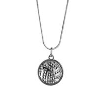 SOIMISS Collier Serpent Léger en Alliage et Cristaux Pendentif Volley-ball Blanc, Portable pour Réunions D'église ou Soirées Dansantes, Bijou Charmant et Unique