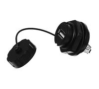 SOIMISS Connecteur De Cloison USB 2.0 Étanche Ip67, Adaptateur Coupleur Double Femelle, Transmission Haute Vitesse, Montage sur Panneau pour Moto Et Bateau, Installation Rapide, Robuste Bleu