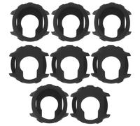 SOIMISS Coque de Montre Sport en Silicone Souple 8 Pièces pour Forerunner 158, Pare-chocs Antichoc Intégral, Accessoires Compatibles pour Montre Connectée, Noir, Usage Sportif