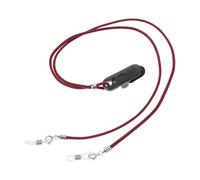 SOIMISS Cordon Anti-perte pour Appareil Auditif Senior Réglable en Silicone Souple Couleur Rouge Foncé Double Oreille, Lanière de Sécurité Confortable et Clip de Fixation Pratique