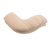 SOIMISS Coude Coudé en Bois D’hévéa 45x75 Mm pour Rampe D’escalier, Connecteur D’angle Droit pour Main Courante, Pièce de Rechange Robuste et Sécurisée pour Rénovation de Garde-corps