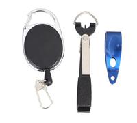 SOIMISS Coupe-Ligne de Pêche Multifonction Léger en Abs et Acier Inoxydable | Mousqueton, Outil Portable pour Pêcheurs, Usage en Pêche, Accessoires, Format Compact