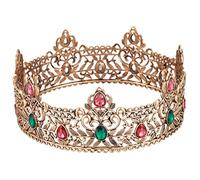 SOIMISS Couronne Cape Du Roi Costume De Roi Trônes Accessoires Strass Royal Déguisements Prince Costumes Hommes Le Roi S'habille Cosplay Roi Alliage Golden