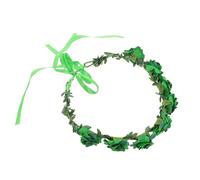 SOIMISS Couronne De Fleurs Tissu Verte Pour Femme Accessoire De Fête Saint Patrick Bandeau Élégant Et Confortable Pour Événements Festifs