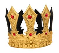 SOIMISS Couronne de Roi Médiévale Ajustable pour Garçons Accessoire Costume Prince Léger et Confortable pour Fête Anniversaire
