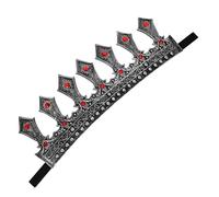 SOIMISS Couronne de Roi Médiévale avec Strass Ajustable pour Hommes et Garçons Accessoire Léger pour Déguisement Moyen Âge Fête Anniversaire et Cosplay