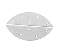 SOIMISS Coussinet De Talon Demi-lune En Métal Robuste Protège-talons En Fer Avec Vis Pour Réparation Semelles Chaussures Bottes Universelles Protection Et Maintien Du Talon