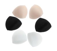 SOIMISS Coussinets de Soutien Triangulaires Amovibles Légers et Réutilisables en Éponge Respirante Lot de 3 Set de Set de Paires pour Bikinis et Tops, Voyage