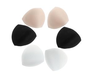 SOIMISS Coussinets de Soutien Triangulaires Amovibles Légers et Réutilisables en Éponge Respirante Lot de 3 Set de Set de Paires pour Bikinis et Tops, Voyage