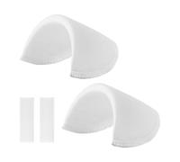 SOIMISS Coussinets d'Épaule en Éponge Auto-Adhésifs Blancs Épais 1 Paire Rehausseurs pour Chemises et Costumes Femmes Tampons Anti-Glisse pour Épaules Plates Confort Léger pour