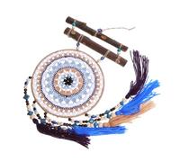 SOIMISS Creative Macrame Evil Eyes Dreamcatcher Hanging Ornament for Bedroom Wall Decor Bohemian Style Handmade Captivating Home Decoration Cozy Accent