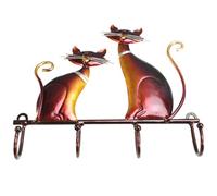 SOIMISS Crochet Mural Fer Forme Chat Créatif Patère Vintage Décorative pour Manteaux et Clés Support Pratique pour Maison et Bureau