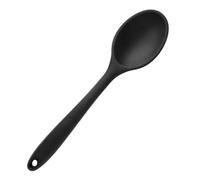 SOIMISS Cuillère Silicone de Cuisine Noire Petite Cuillère Antiadhésive Polyvalente pour Remuer Servir et Cuisiner Adaptée Aux Aliments Chauds et Froids Ustensile Portable pour Maison et
