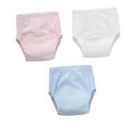 SOIMISS Culottes D'apprentissage Propreté 4 Couches Taille Élastique Confortable en Coton Lot de 3 Pièces pour Entraînement Couleur Aléatoire pour Bébé
