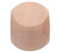 SOIMISS Dé en Bois Vierge à 6 Faces pour Jeux et Bricolage Créatif | Cube Beige à Finition Lisse, Coins Arrondis, pour Plateau, Autocollants et Activités Scolaires