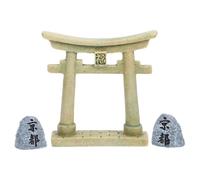 SOIMISS Décoration Miniature Porte Torii en Résine Synthétique pour Aquarium, Ornement Facile à Exposer, Design Compact Unique, pour Paysage Intérieur et Poissons