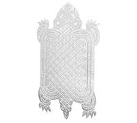 SOIMISS Décoration Mobile Patch De Tortue Porte-coque De Téléphone Pour Utilisateurs Recherchant Amulette De Richesse Métal Argenté Petite Taille Symbole Spirituel De Prospérité Et Longévité