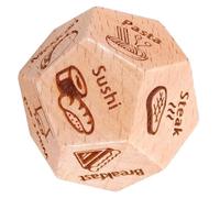 SOIMISS Dés de Décision Alimentaire en Bois de Dés Créatif pour Dîner et Fête pour Repas en Famille et Occasions Accessoire Original Présent Couples et Soirée