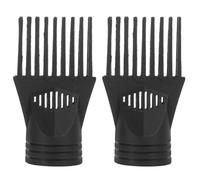 SOIMISS Deux Pièces Embout Peigne Pour Sèche Cheveux Buse Noire Concentrateur Lissage Démêlage Accessoire Coiffure Universel Brosse Soufflante Afro Diffuseur Rapide Et Efficace