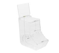 SOIMISS Distributeur Automatique de Nourriture pour Petits Animaux en Acrylique, Grosse Taille, Résistant aux Chocs, Vis de Fixation, pour Hamsters, Souris, Oiseaux et Lapins, pour Cage