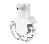 SOIMISS Distributeur de Savonnette Mousse Automatique 430ml Rechargeable | Abs Blanc, Ipx5 Étanche, Capteur Infrarouge, Réglage à 4 Niveaux pour Usage Domestique