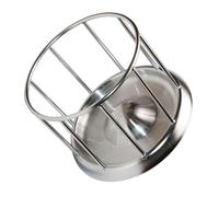 SOIMISS Distributeur Nourriture Reptiles Acier Inoxydable Bol Alimentation Tortue Terre avec Barrière Ronde Anti-conflit Gamelle INOX Pratique pour Eau et Nourriture Pet Supply