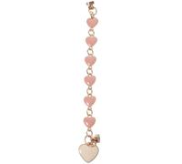 SOIMISS Dragonne en Résine en Alliage D'aluminium Téléphone pour Porte-clés Robuste Pendentif Cœur Rose, Accessoire Décoratif Créatif pour Utilisation en Extérieur