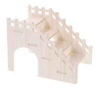 SOIMISS Échelle Bois pour Hamster et Chinchilla, Accessoire Cage en Bois Naturel, Surface Lisse, pour Exercices et Jeux Cage à Rongeurs