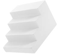 SOIMISS Échelle en Plâtre Miniature Blanche Accessoire Photo Décoratif Géométrique Objet Décoratif Trapezoïdal pour Séance Photo Décoration Intérieure et Composition Artistique