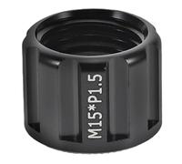 SOIMISS Écrou D’axe Traversant de Vélo M15 X 1,5 en Alliage D’Aluminium, Fixation Solide pour Moyeu de Roue VTT, Pièce de Rechange Compatible Essieu de Vélo, Entretoise Robuste pour Usage