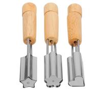 SOIMISS Emporte-pièces Inox 3 Pièces de Fleur, Cœur et Étoile, Ustensile de Pâtisserie pour Biscuits et Cupcakes, Outil Découpe Fruits et Gâteaux, Accessoire la Cuisine Polyvalent