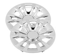 SOIMISS Enjoliveurs de Roue de Voiturette de Golf 8 Pouces 2 Pièces Cache-Moyeu Extérieur Chromé Résistant aux Intempéries Pièces de Rechange pour Véhicule Électrique Touristique