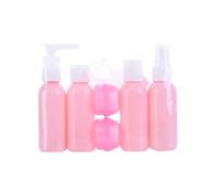 SOIMISS Ensemble 6 Flacons de Voyage Portables Transparents 50 Ml Bouchon Rabattable Étanche pour Shampoing Lotion Crème Maquillage Usage Voyage et Maison
