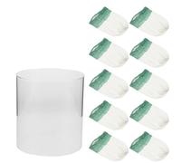 SOIMISS Ensemble Abat-Jour de Rechange pour Lanterne à Gaz Grosse Taille 1 Manchon Résistant aux Flammes 10 Manchons Lumineux Verts Accessoires pour Lampe Gaz Camping et Éclairage