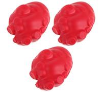 SOIMISS Ensemble de 3 Balles de Préhension Rouge de Cœur pour Exercices des Doigts, Renforcement Force de Main, Rééducation et Thérapie Manuelle pour Seniors et Patients en