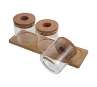 SOIMISS Ensemble de 3 Bocaux en Verre Hydroponiques 8x8 Cm avec Couvercle Perforé pour Propagation de Plantes, Jardinière D’intérieur Transparente pour Succulentes, Bureau et Décoration