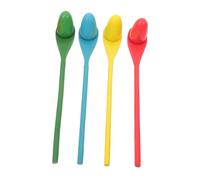 SOIMISS Ensemble de 4 Jeux de Course à L'œuf la Couleur pour Garçons et Filles - Jouets D'équilibre et Coordination Sensorielle - Activité de Chasse aux Œufs en Plein Air,