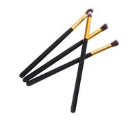 SOIMISS Ensemble De 4 Pinceaux Maquillage Yeux Petits Estompeurs Doux Peau Voyage Noir Et or Portable