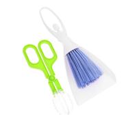 SOIMISS Ensemble De Nettoyage pour Petits Animaux Mini Balai Et Pelle, Pinces pour Reptiles, Plastique Léger, Format Compact, pour Cage De Terrarium, Adapté Aux Hamsters Et Cochons d'Inde