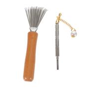 SOIMISS Ensemble D'outils Floraux pour Jardinage, Redresseur D'aiguilles et Râteau de Nettoyage, Format Portable et Léger, Accessoire Pratique pour Entretien Maison et Compositions