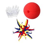 SOIMISS Ensembles De 3 Pièces cosplay robe de soirée masque humain réaliste masque de clown Chapeau drôle chapeau clown déguisement clown costume clown costume de clown chapeau de clown