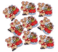 SOIMISS Épinglette 25 Pcs De Noël Broche Broches LED Clignotant Lumière De Renne Lumineux s De Noël LED Brillant Insignes De Fête De Vacances Faveurs Fournitures