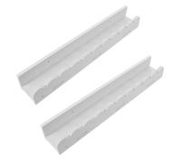 SOIMISS Étagère de Rangement Magnétique Ajustable pour Livres D'garçon et Filles en PVC Blanc Design Ondulé et Coins Arrondis, pour Chambre D'garçon et Filles