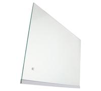 SOIMISS Étagère en Verre Trempé pour Réfrigérateur 400 X 280 MM Bords Rabattus - Panneau de Remplacement Surface Lisse Facile à Nettoyer Grosse Capacité de Charge pour Optimisation du