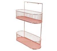 SOIMISS Étagère Murale à Épices Organisateur de Cuisine Pratique pour Bouteilles et Petits Objets Rangement Facile et Économiseur Espace Rose Doré